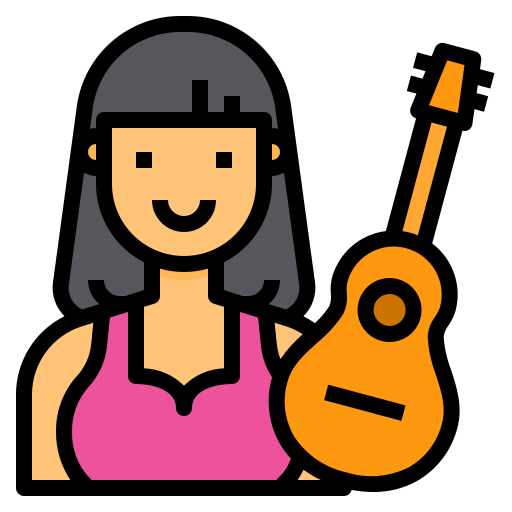 Guitarrista icono gratis