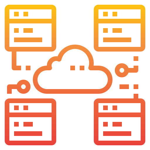 computación en la nube icono gratis