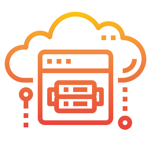 computación en la nube icono gratis