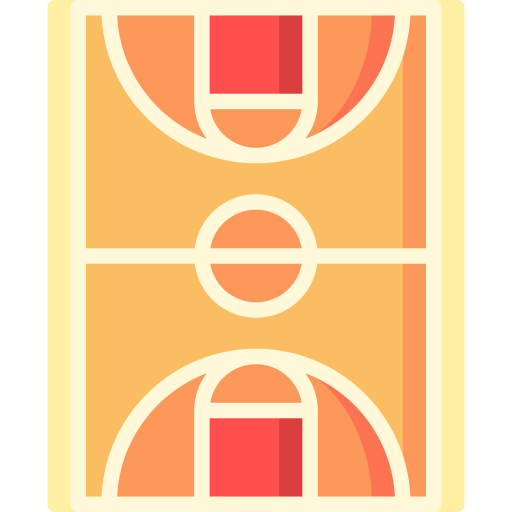 Basketball court free icon