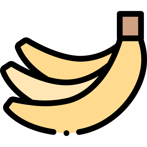 Bananas Detailed Rounded Lineal color icon