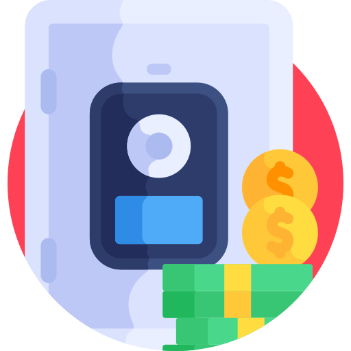 caja fuerte icono gratis