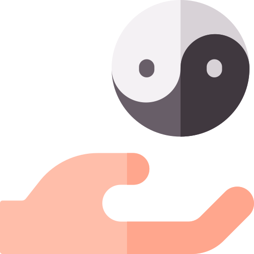 Yin yang icono gratis