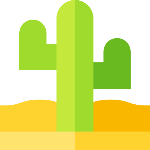 Cactus Basic Straight Flat icon