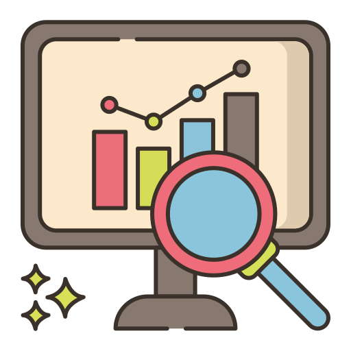 Analytics Flaticons Lineal Color Icon