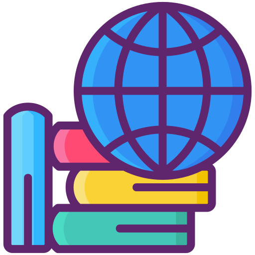 Educação global grátis ícone