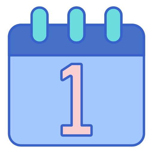 Calendar Flaticons Lineal Color icon