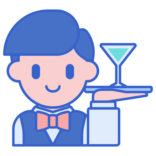 Camarero icono gratis