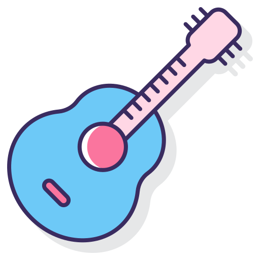 Icono De Guitarra Flaticons Lineal Color