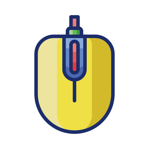 Computer Mouse Flaticons Lineal Color Icon