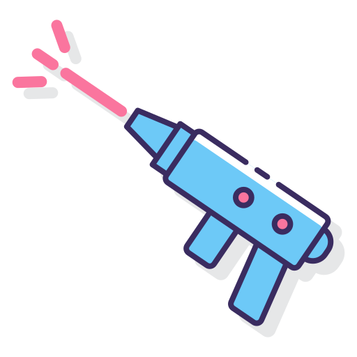 Laser tag gun game icon Royalty Free Vector Image