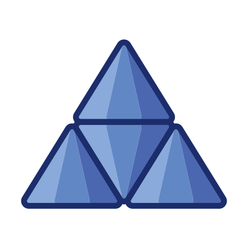 Triangle icon Flaticons Lineal Color