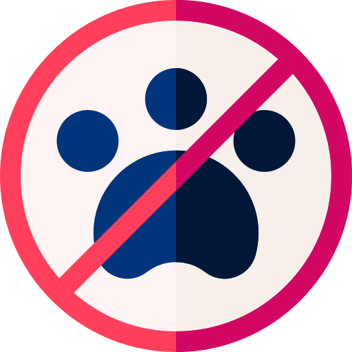 Prohibido mascotas icono gratis