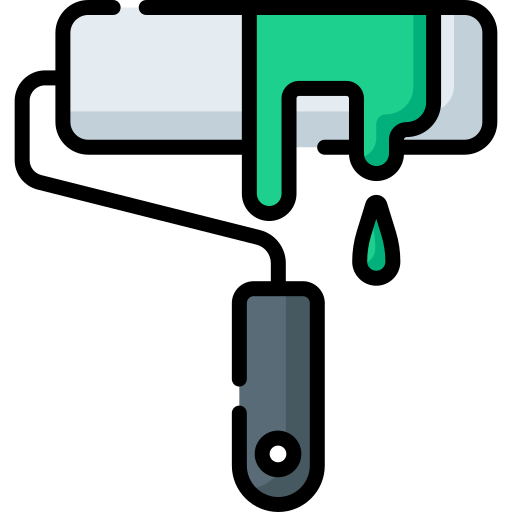 rouleau de peinture Icône gratuit