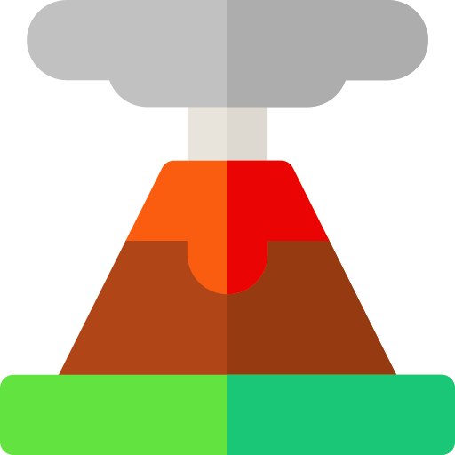 Volcán icono gratis