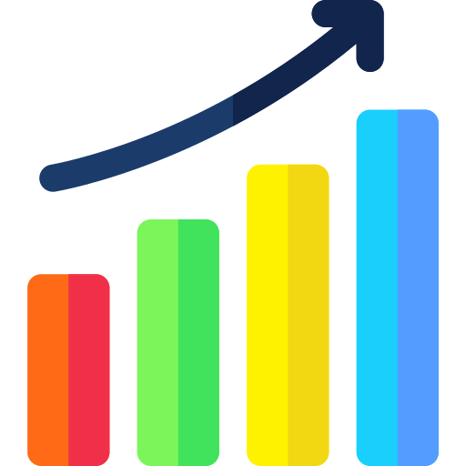 Gráfico de barras icono gratis