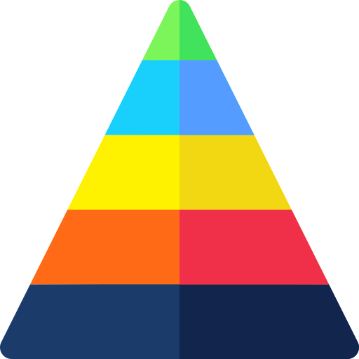 Pyramid Basic Rounded Flat icon