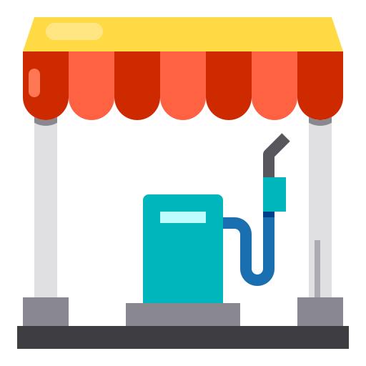 Estación de combustible icono gratis