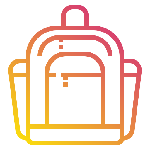 Bolsa de la escuela icono gratis