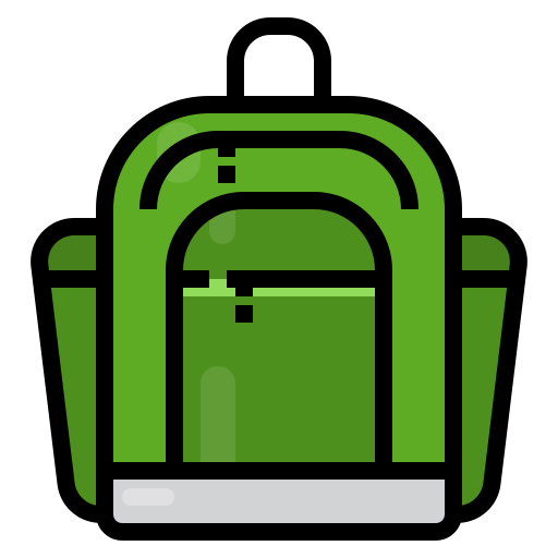 Bolsa de la escuela icono gratis