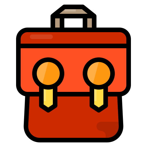 Bolsa de la escuela icono gratis