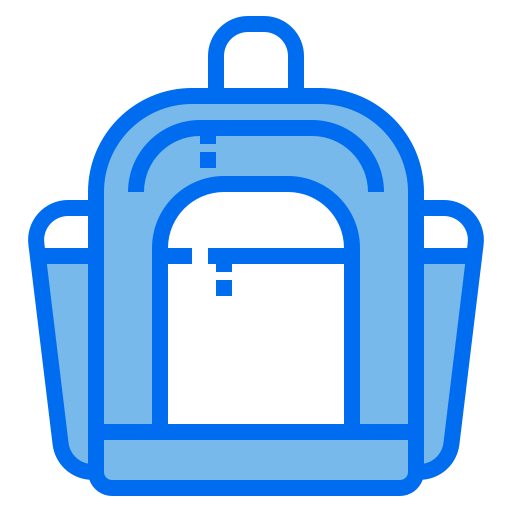 Bolsa de la escuela icono gratis