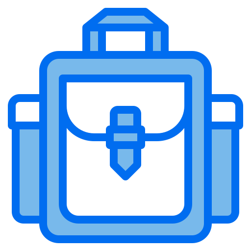 Bolsa de la escuela icono gratis