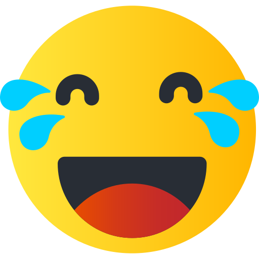 Laugh Generic Gradient icon