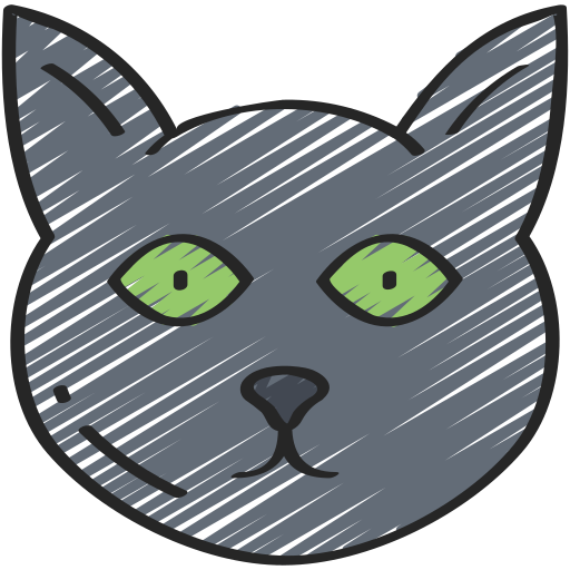 Gato negro icono gratis