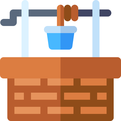 Water well Basic Rounded Flat icon