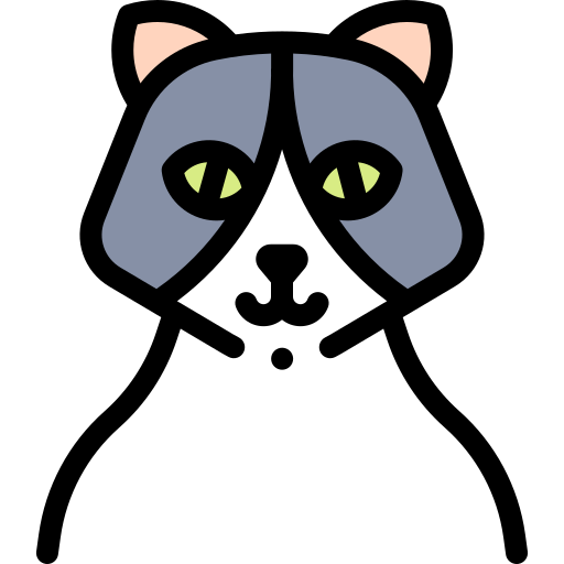 Cat Detailed Rounded Lineal color icon