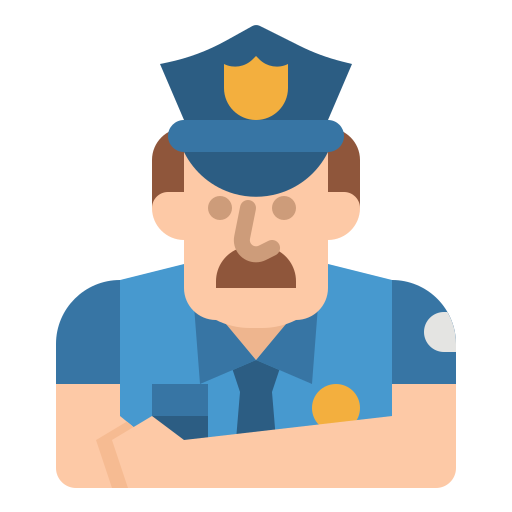 Policía icono gratis