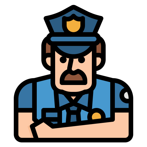 Policía icono gratis