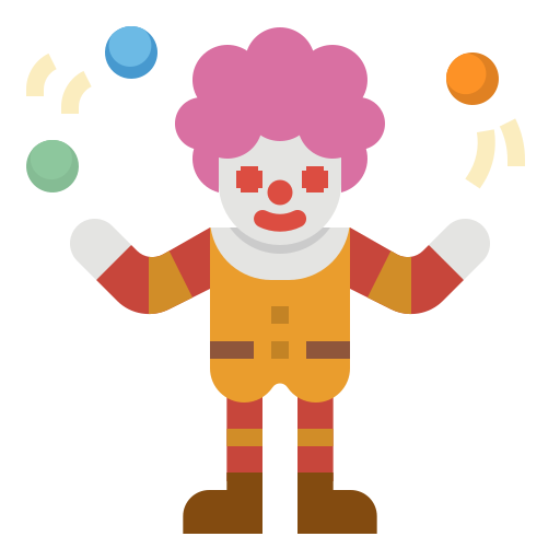 Clown free icon Clown free icon
