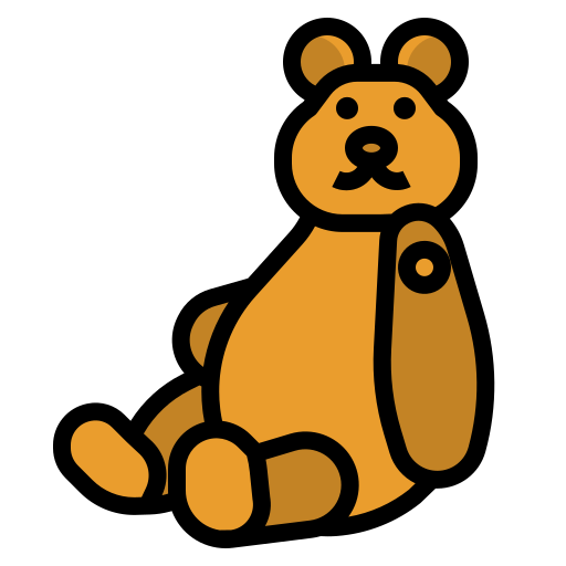 Oso de peluche icono gratis