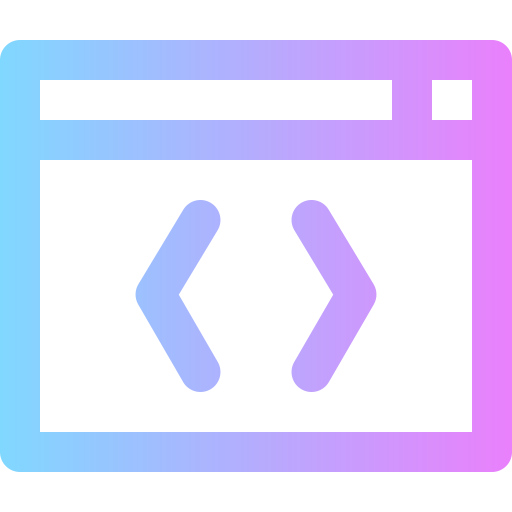 Coding Super Basic Rounded Gradient icon