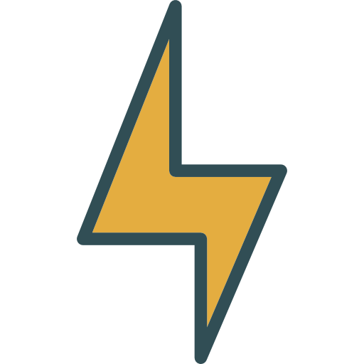 Light bolt free icon Light bolt free icon