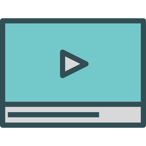 reproductor de video icono gratis