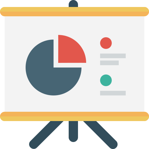 Pie chart Pixel Budha Flat icon