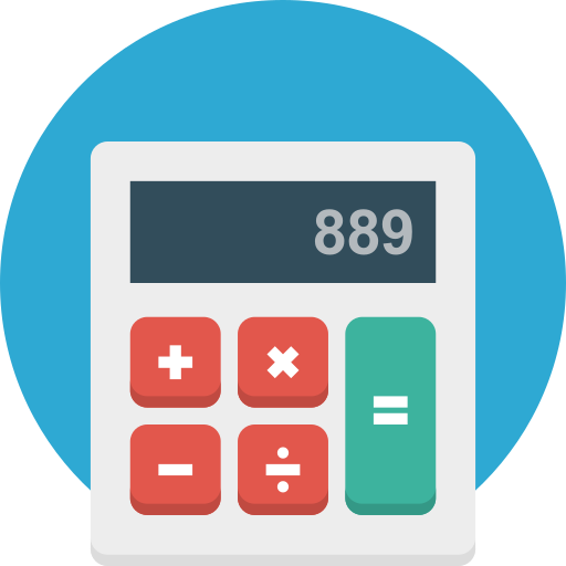 Calculator Pixel Budha Flat icon