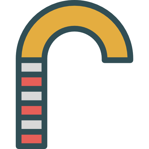 bastón de caramelo icono gratis