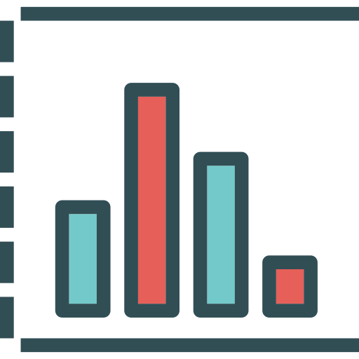 Gráfico de barras icono gratis