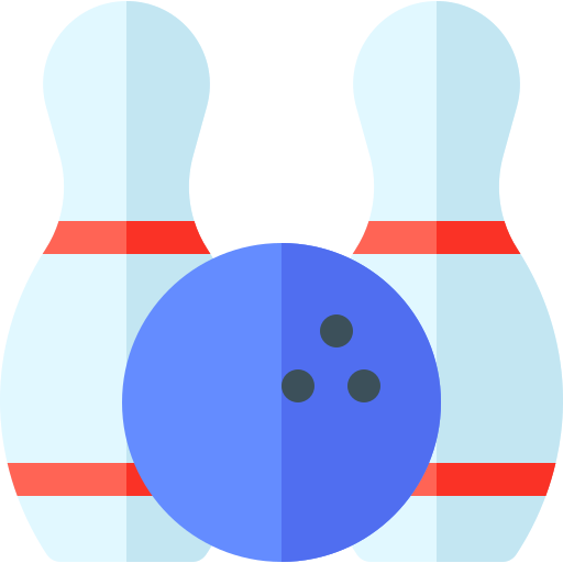 Bowling pins Basic Rounded Flat icon