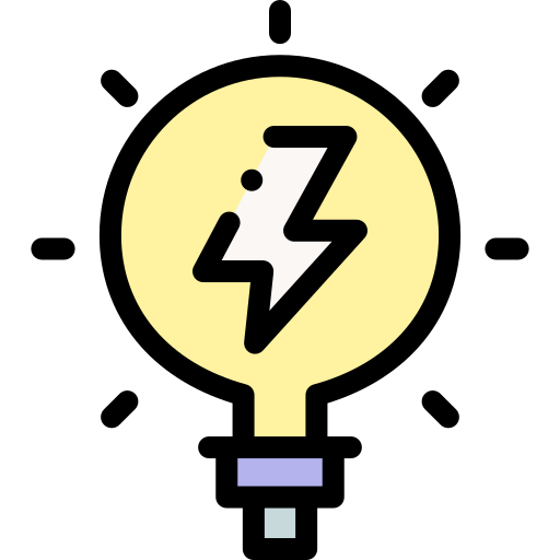 Light bulb Detailed Rounded Lineal color icon