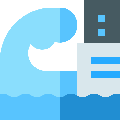 Tsunami Basic Straight Flat icon