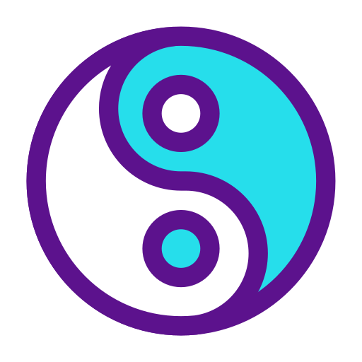 Yin yang icono gratis