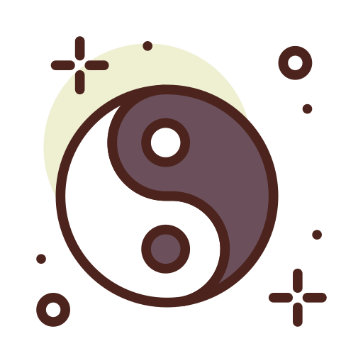 Yin yang icono gratis