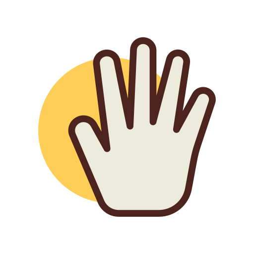 Five fingers - Free gestures icons