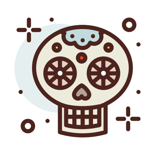 Calavera mexicana icono gratis