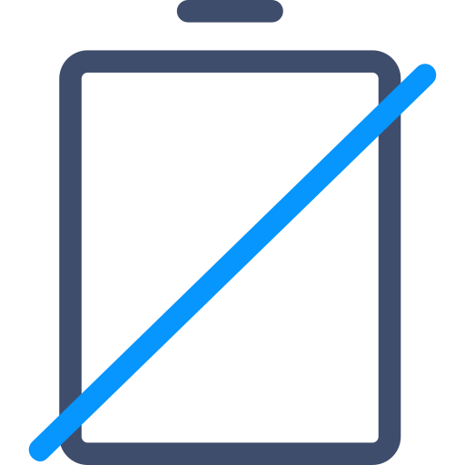 sin batería icono gratis